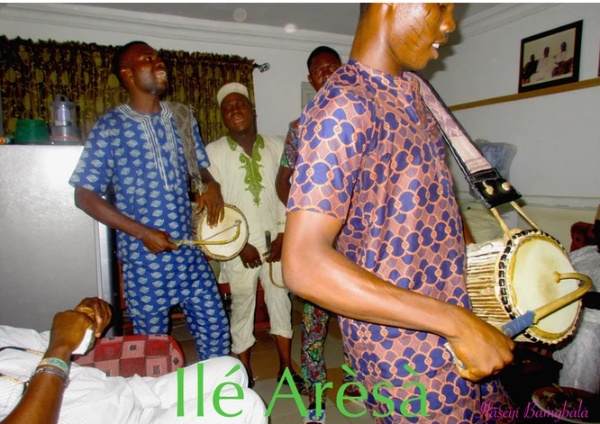 Drummers During Ilé Arèsà Annual Ifá Festival